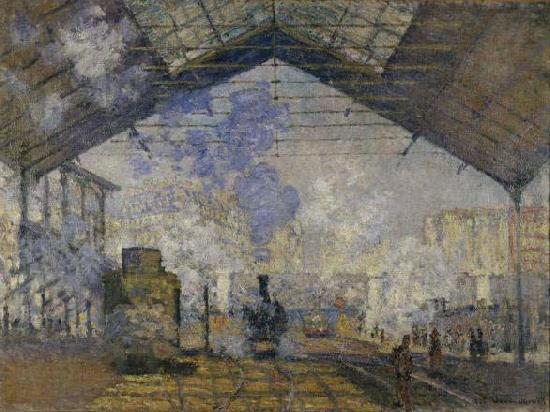 Claude Monet La Gare Saint-Lazare de Claude Monet France oil painting art